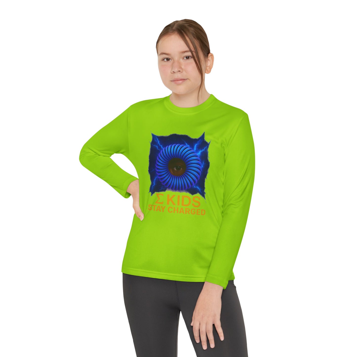 Σ Kids “Stay Charged” Long Sleeve Tee | Sigma Kids Edition