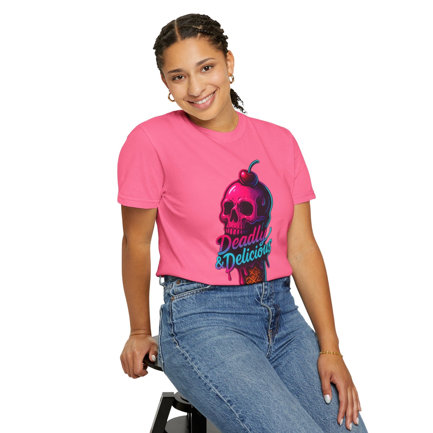 Deadly & Delicious Neon Skull Tee – Sigma Selections Limited