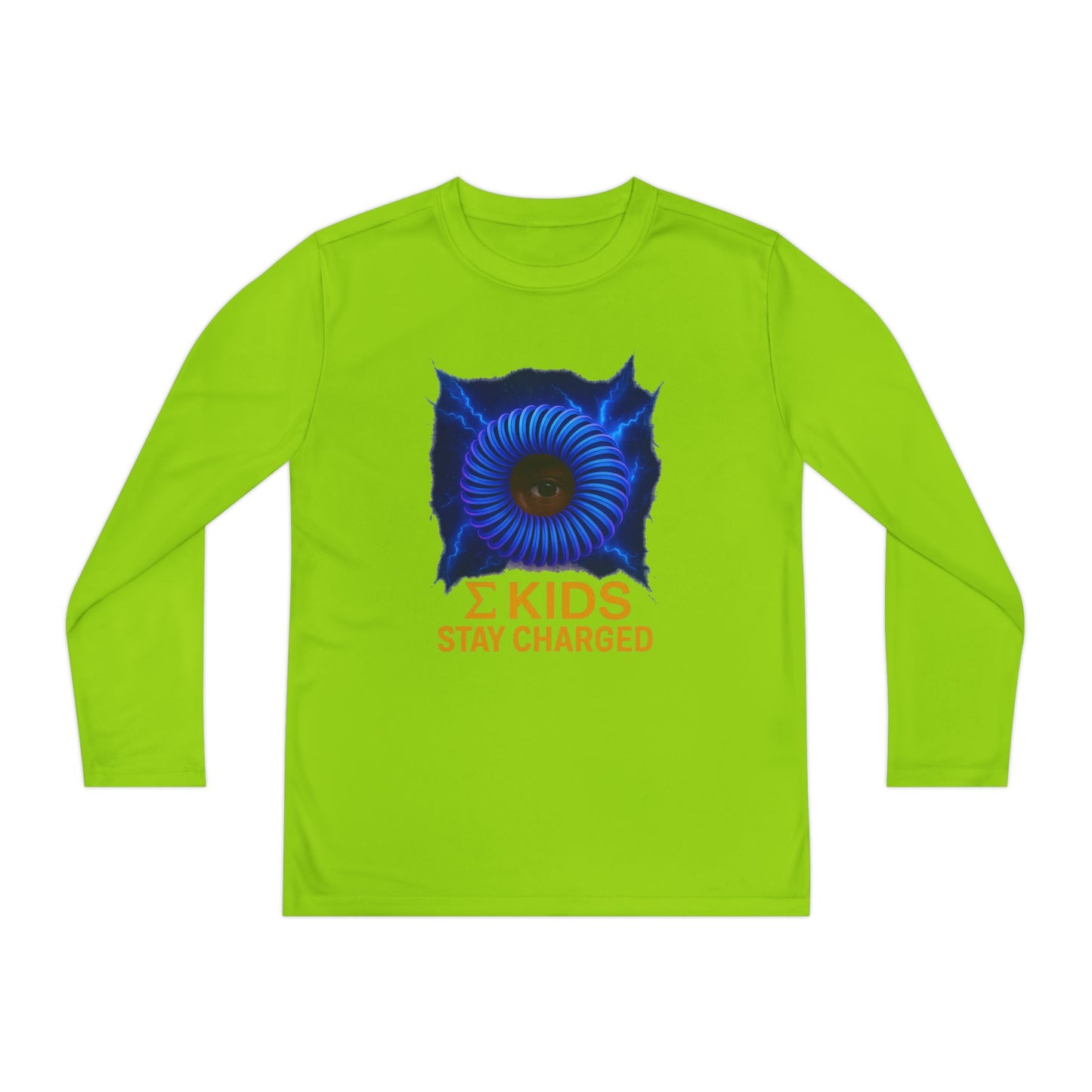 Σ Kids “Stay Charged” Long Sleeve Tee | Sigma Kids Edition