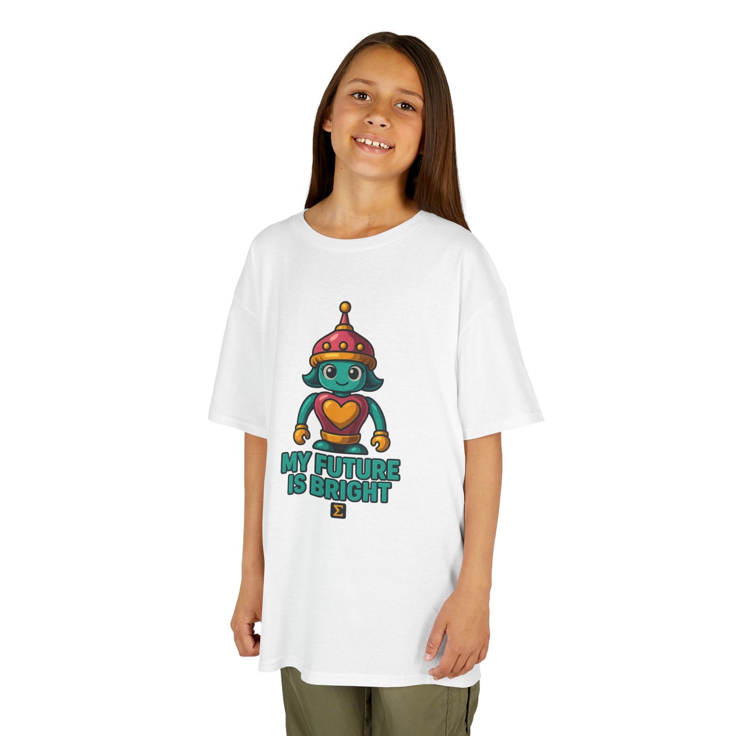 Sigma Kids Girl Bot Tee | My Future Is Bright | Σ