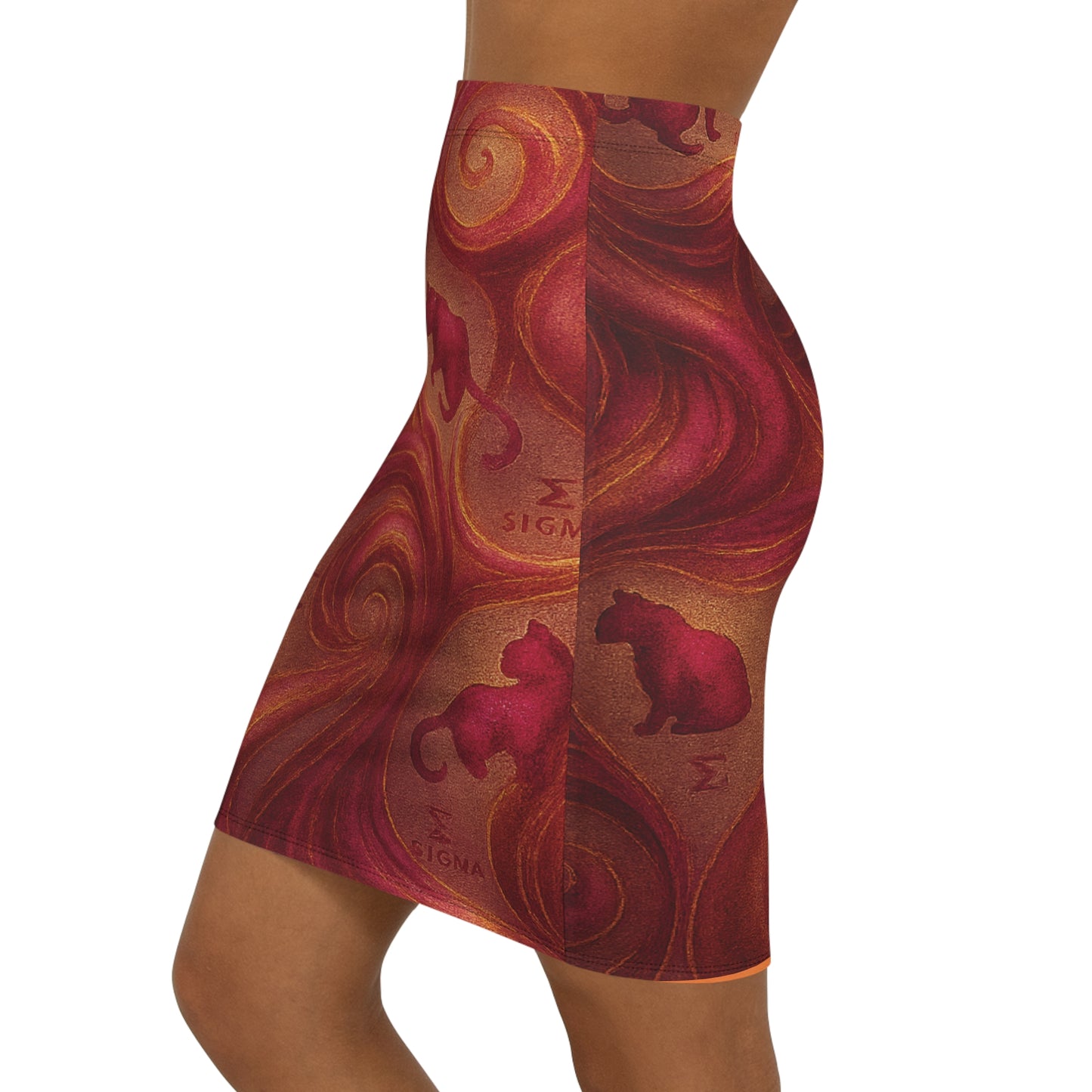 Velvet Inferno Σ Golden Panther Skirt