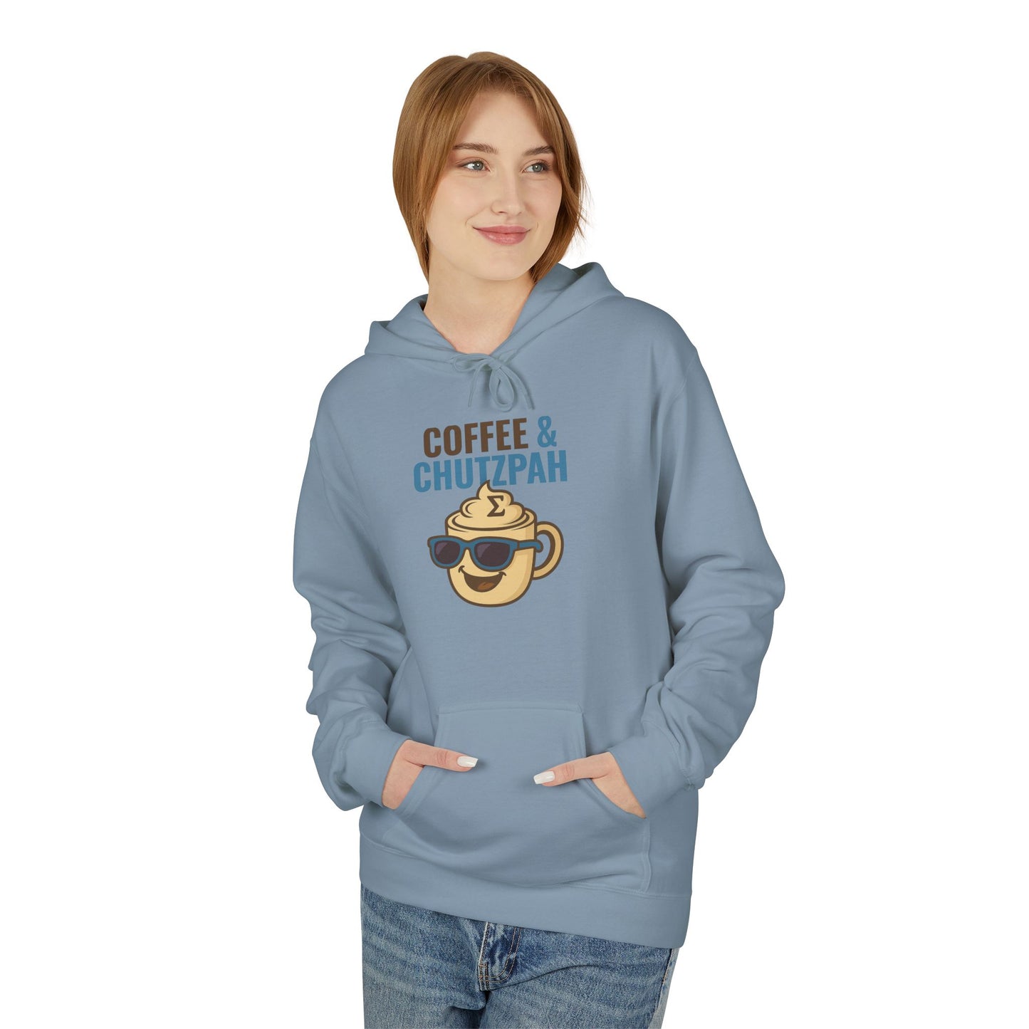 Coffee & Chutzpah Hoodie — Funny Chillwear for Bold Minds | Sigma Selections