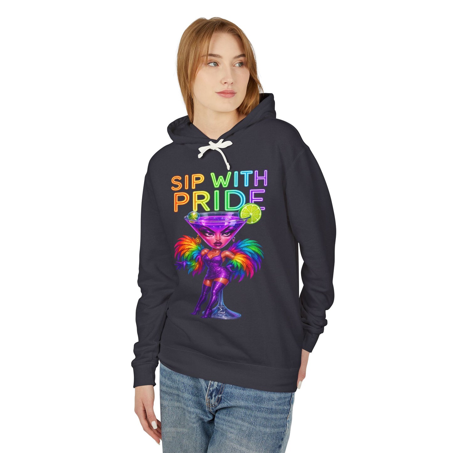 Sip With Pride | Neon Diva Hoodie
