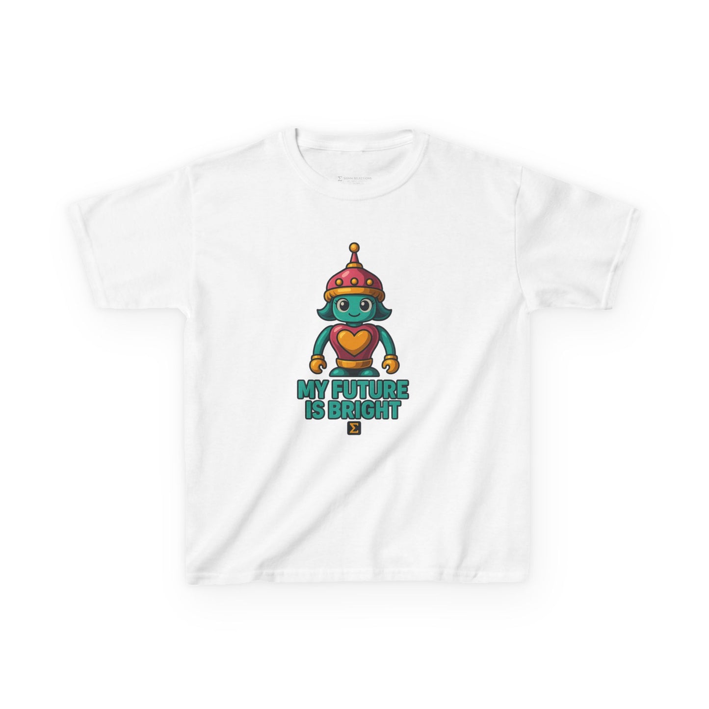 Sigma Kids Girl Bot Tee | My Future Is Bright | Σ