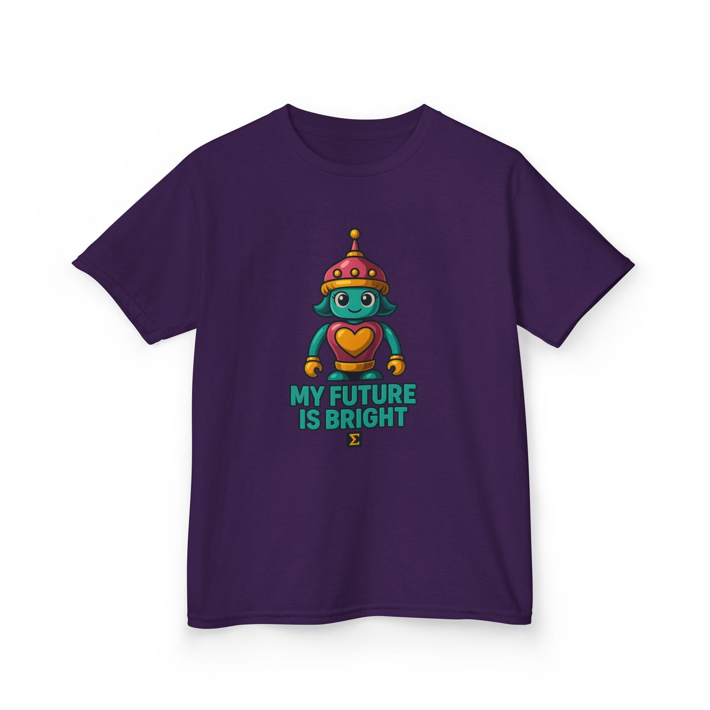 Sigma Kids Girl Bot Tee | My Future Is Bright | Σ
