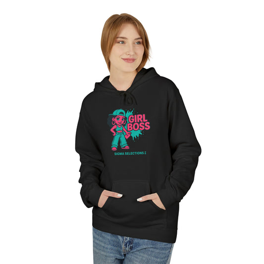 Girl Boss Hoodie  Sigma Selections Σ Neon Streetwear Edition (Gildan SF500)