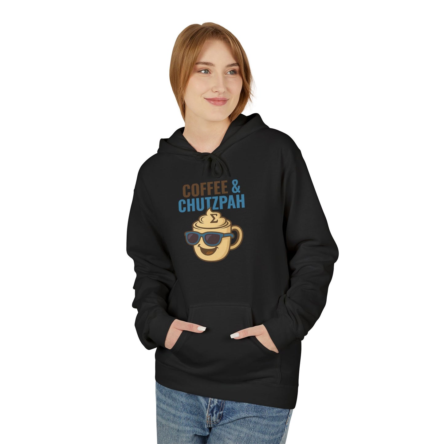 Coffee & Chutzpah Hoodie — Funny Chillwear for Bold Minds | Sigma Selections