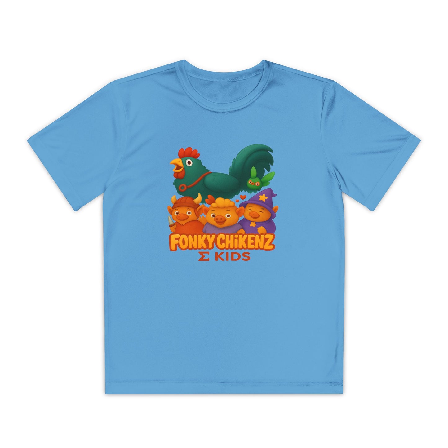 Fonky Chikenz Σ Kids Tee — Performance Edition