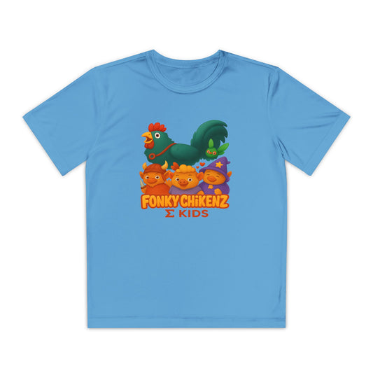 Fonky Chikenz Σ Kids Tee — Performance Edition