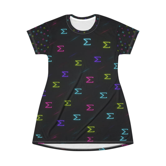Sigma Nocturne T-Shirt Dress | Midnight Edition