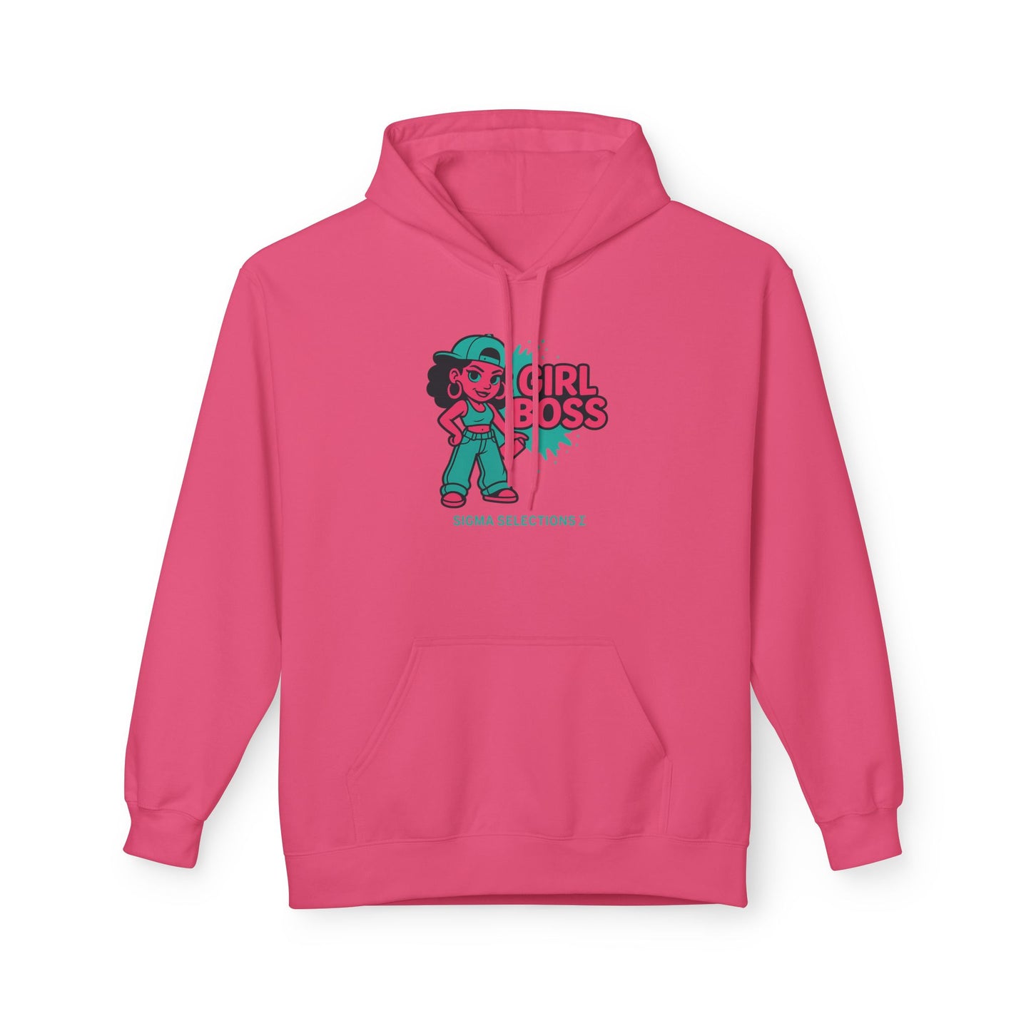 Girl Boss Hoodie  Sigma Selections Σ Neon Streetwear Edition (Gildan SF500)