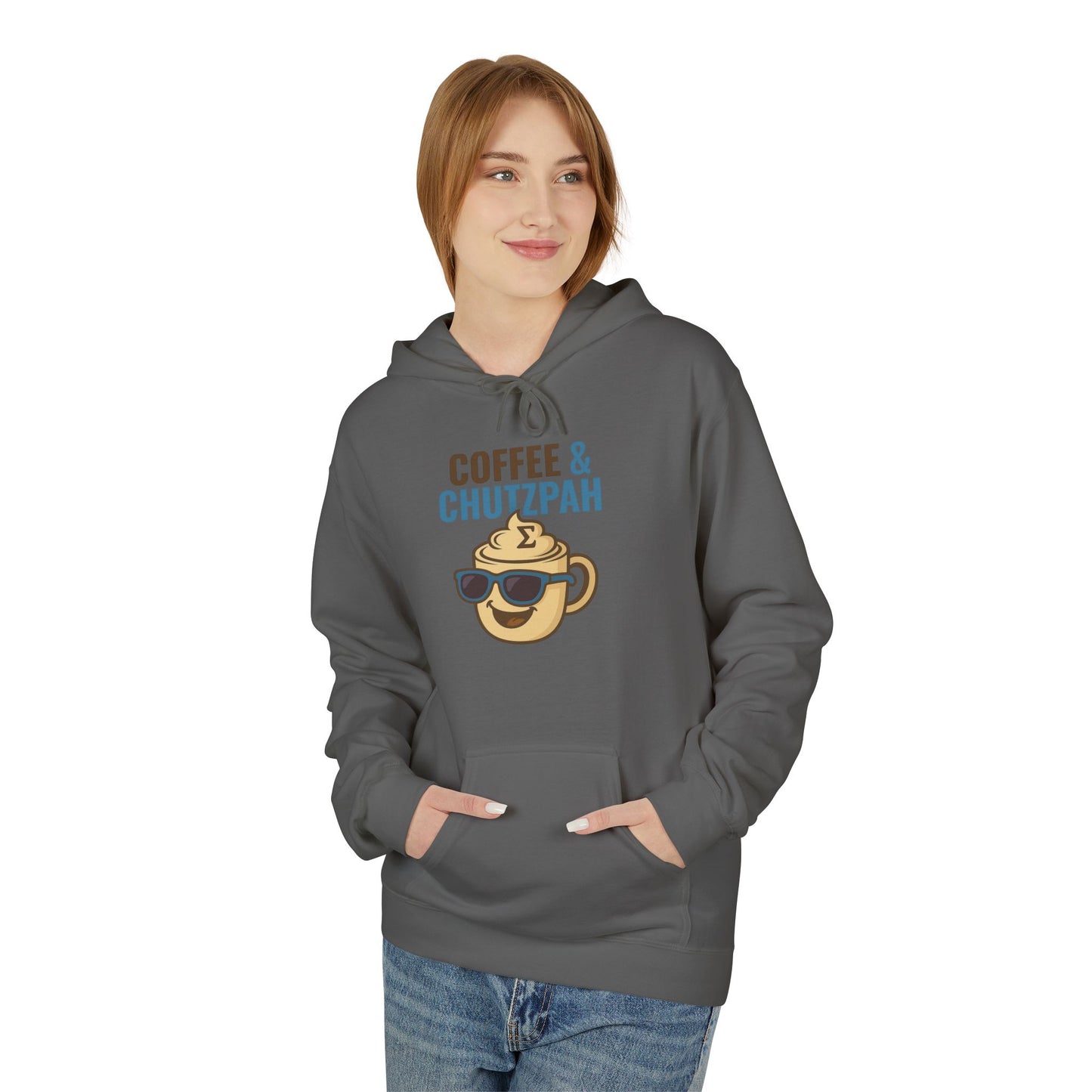 Coffee & Chutzpah Hoodie — Funny Chillwear for Bold Minds | Sigma Selections