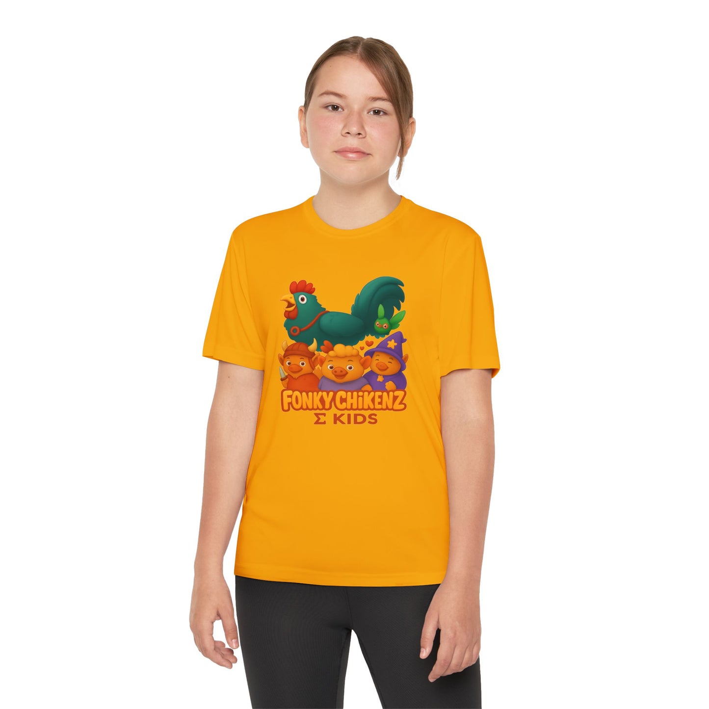 Fonky Chikenz Σ Kids Tee — Performance Edition