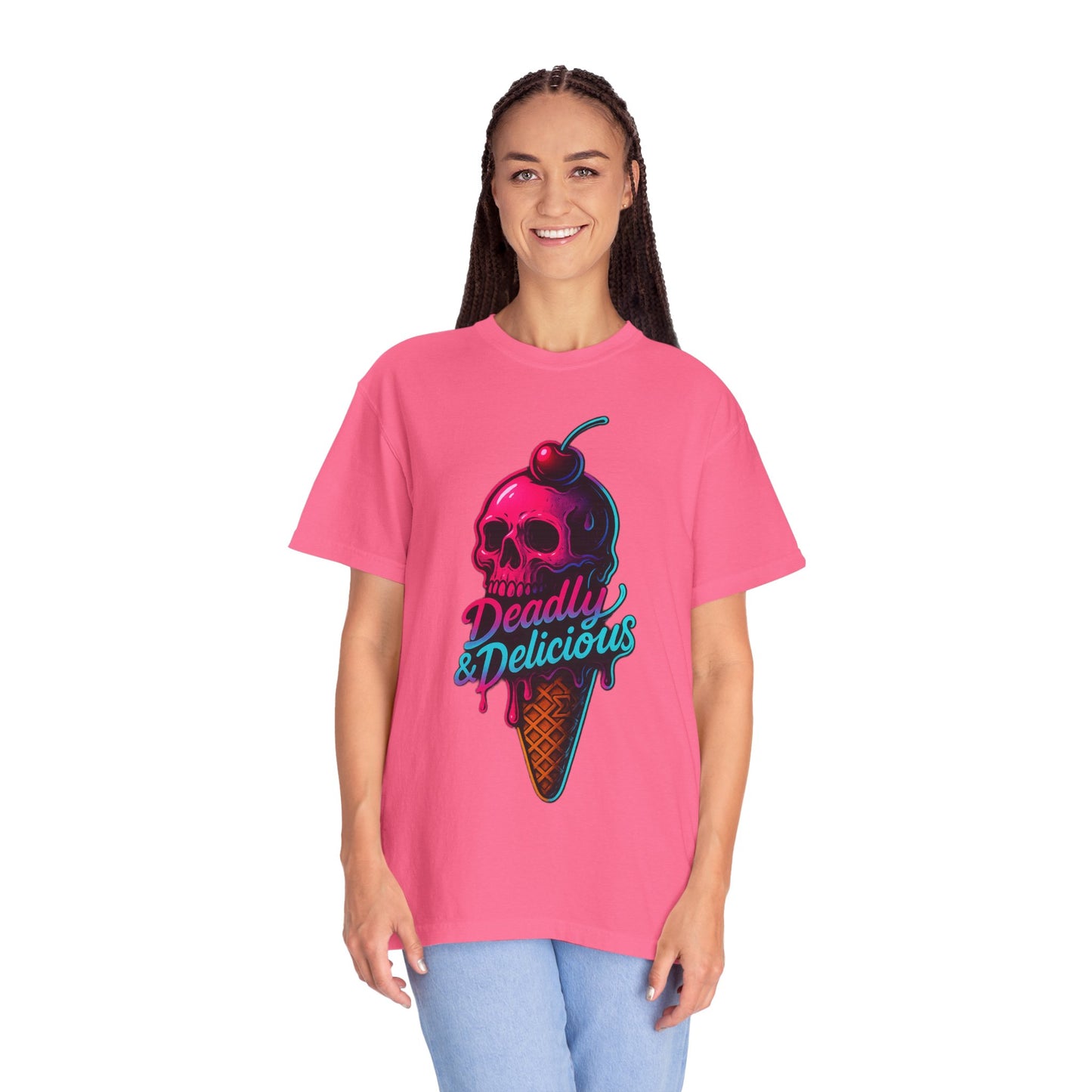 Deadly & Delicious Neon Skull Tee – Sigma Selections Limited