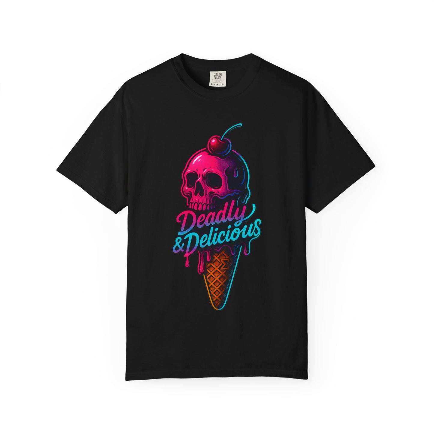 Deadly & Delicious Neon Skull Tee – Sigma Selections Limited