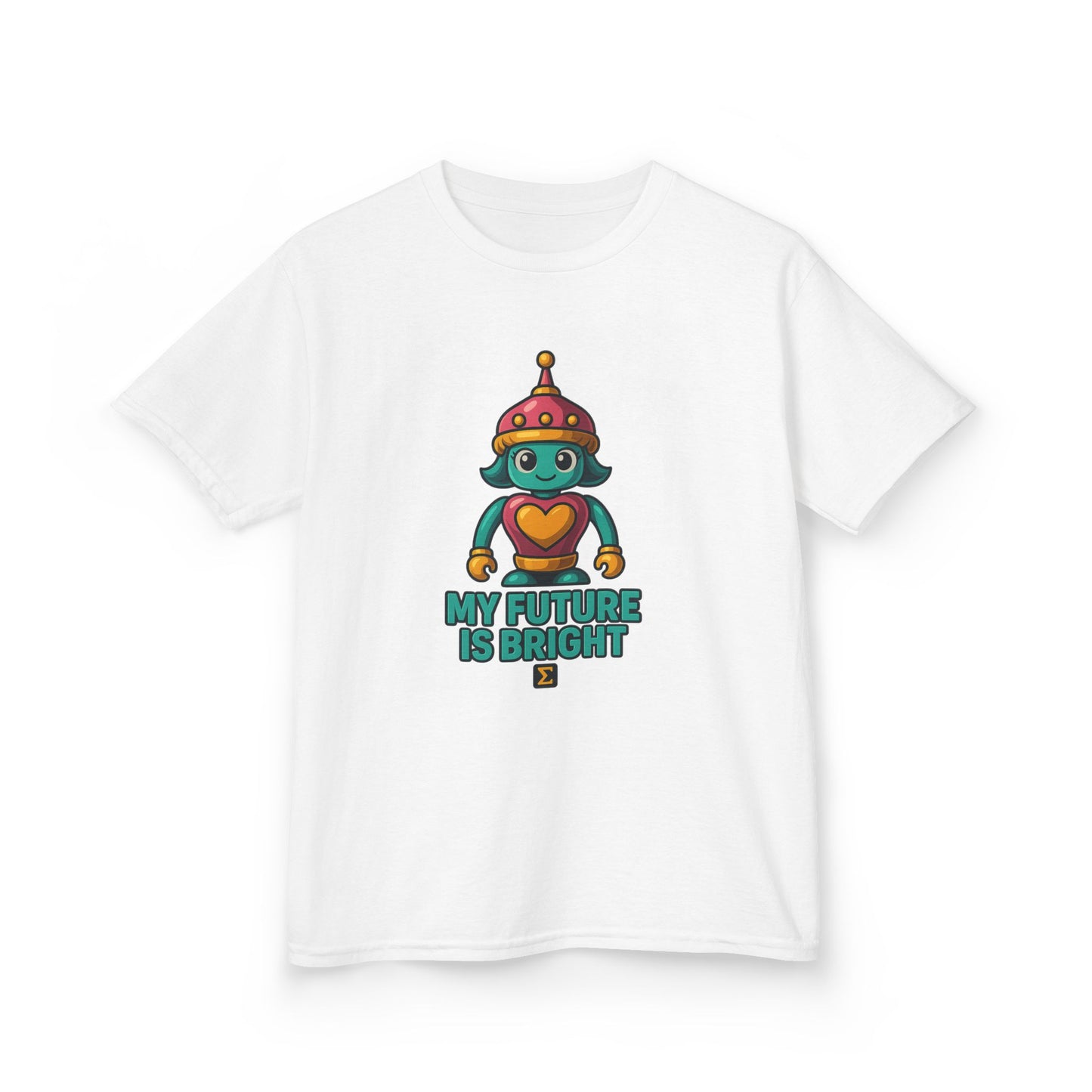 Sigma Kids Girl Bot Tee | My Future Is Bright | Σ