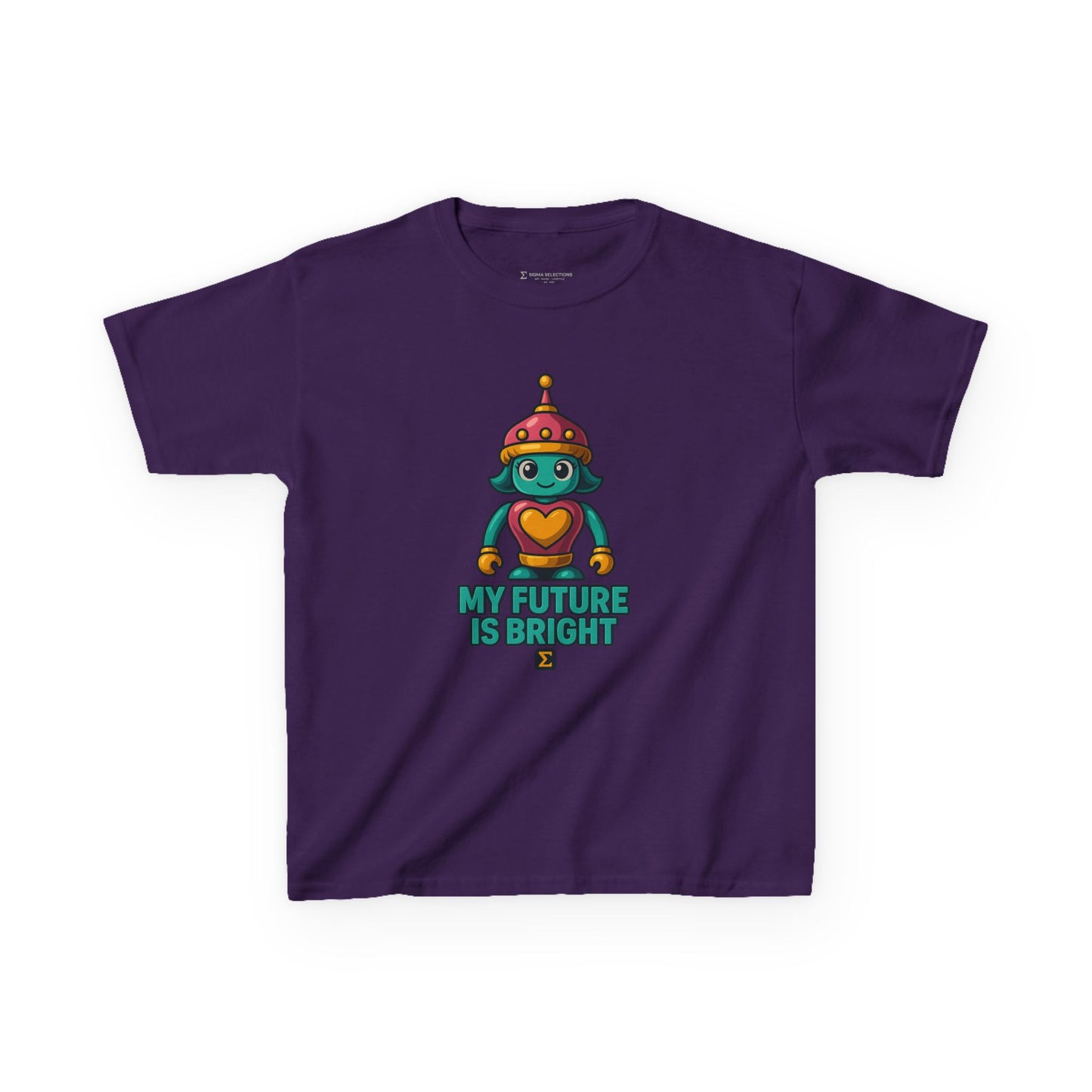 Sigma Kids Girl Bot Tee | My Future Is Bright | Σ
