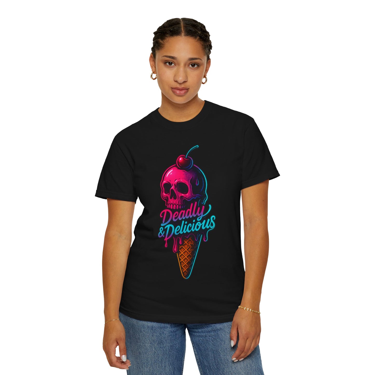 Deadly & Delicious Neon Skull Tee – Sigma Selections Limited