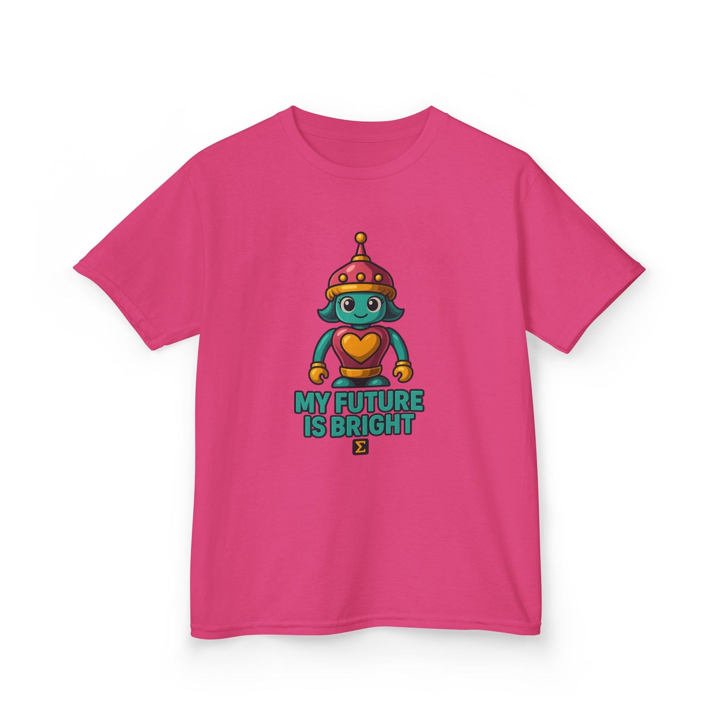 Sigma Kids Girl Bot Tee | My Future Is Bright | Σ