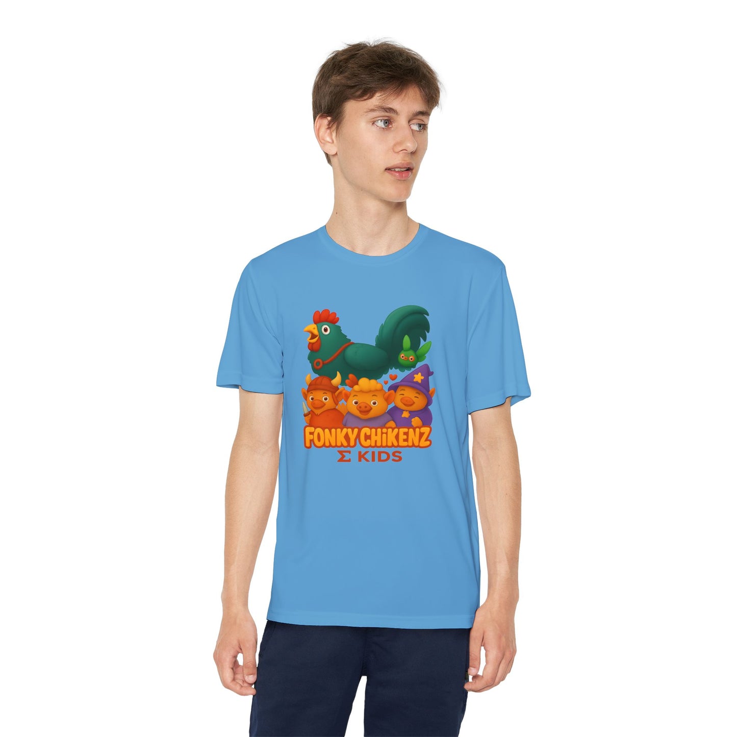 Fonky Chikenz Σ Kids Tee — Performance Edition