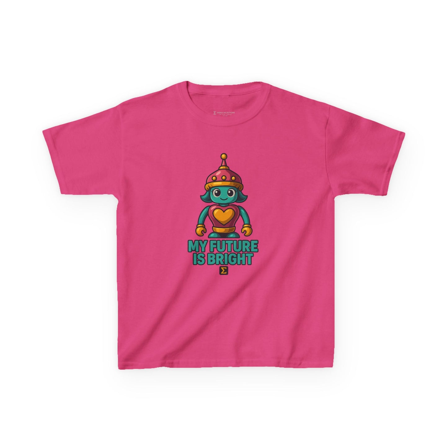 Sigma Kids Girl Bot Tee | My Future Is Bright | Σ