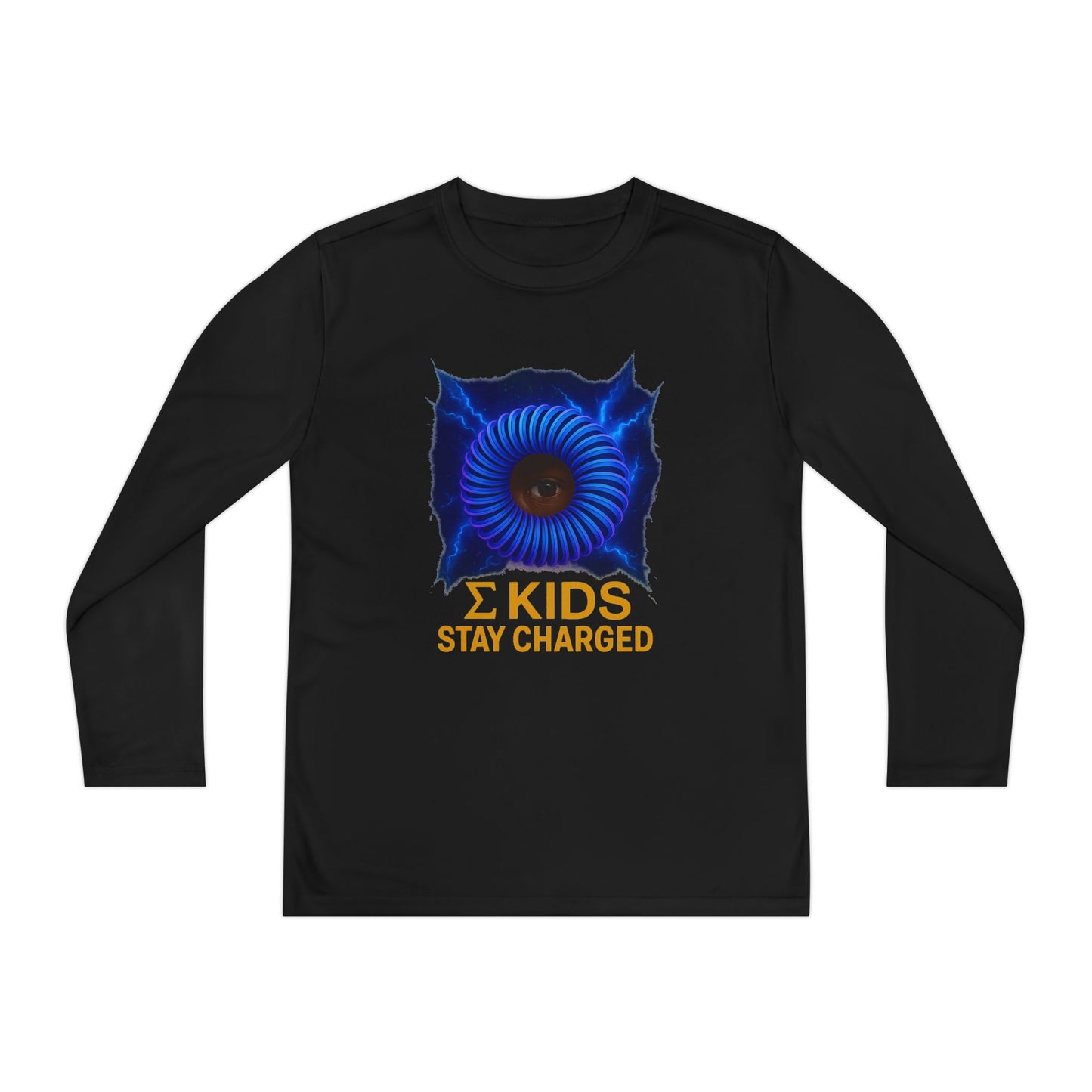 Σ Kids “Stay Charged” Long Sleeve Tee | Sigma Kids Edition