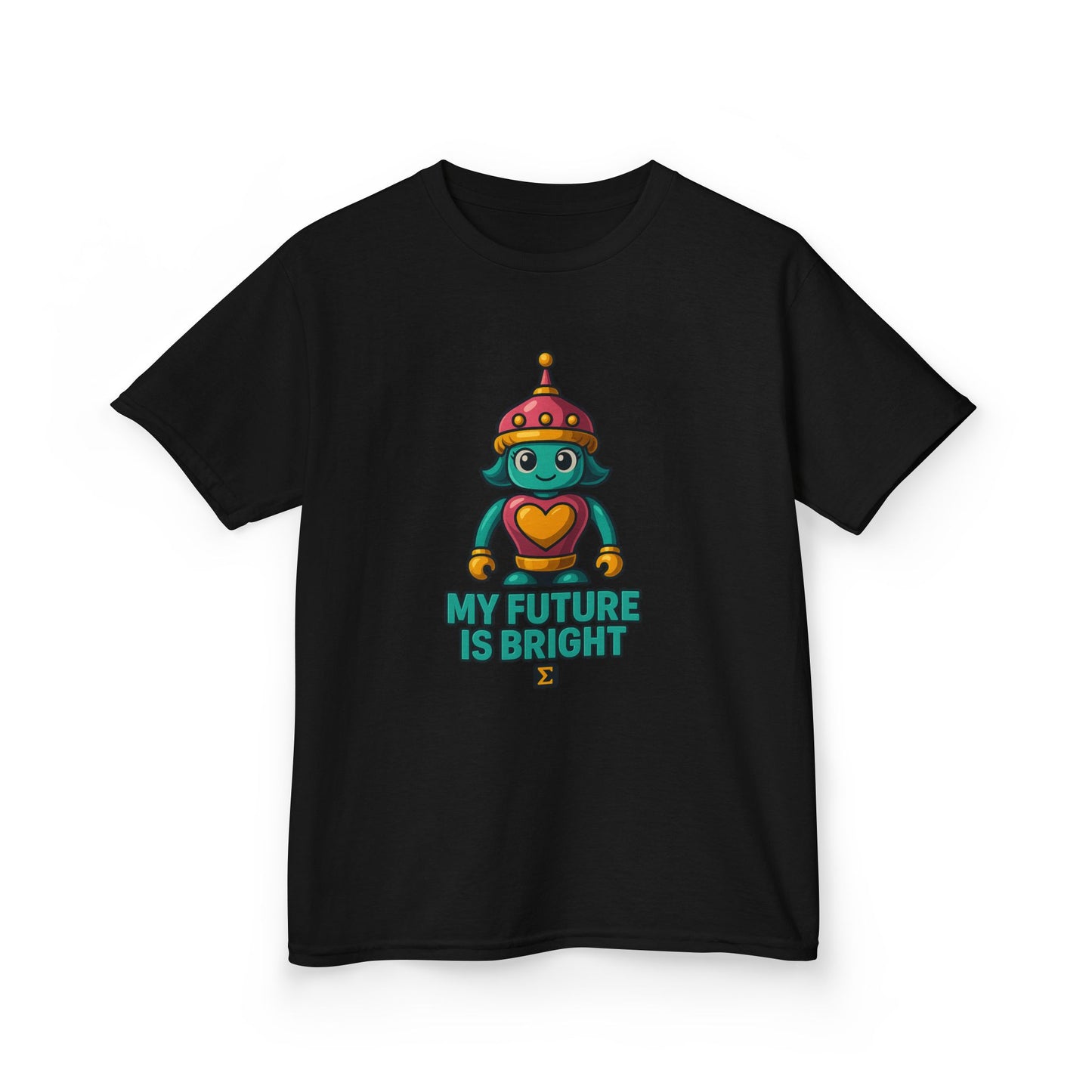 Sigma Kids Girl Bot Tee | My Future Is Bright | Σ