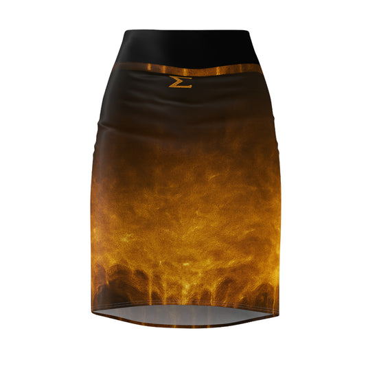 Ember Veil Pencil Skirt | Σ Reserve