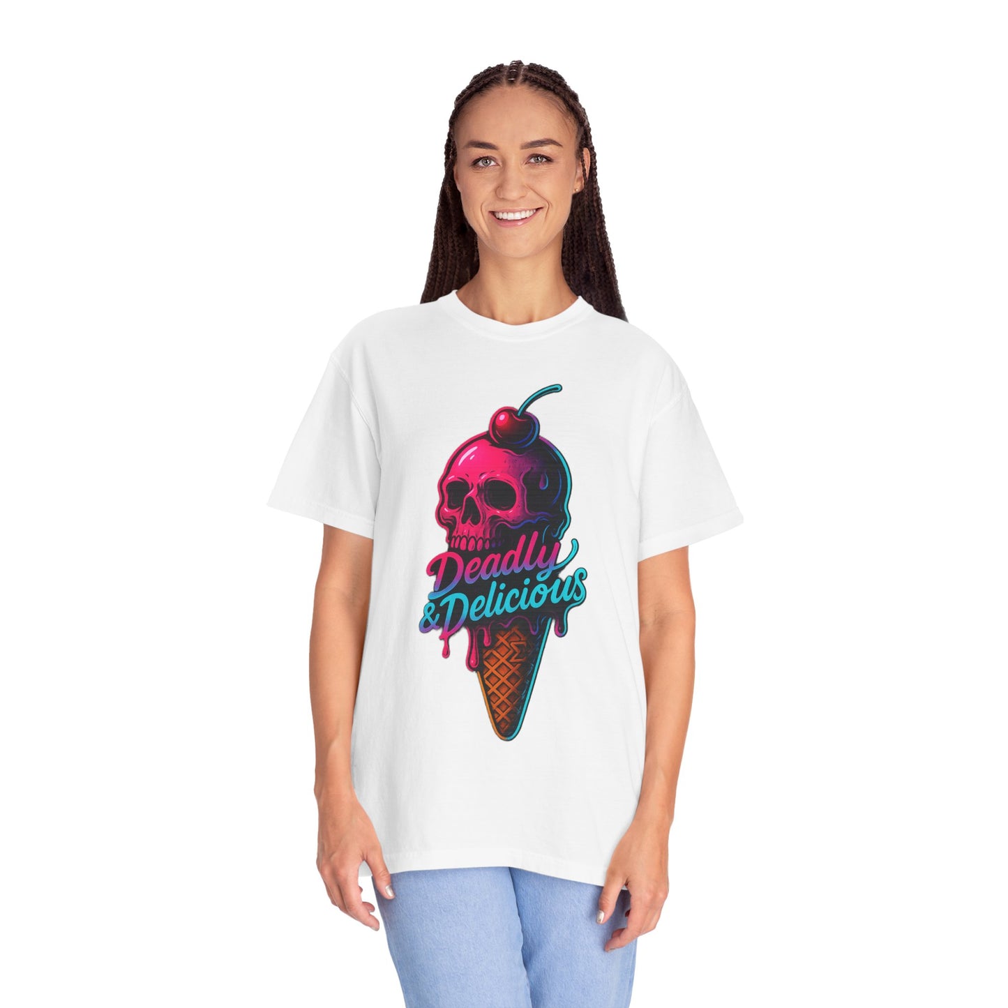 Deadly & Delicious Neon Skull Tee – Sigma Selections Limited