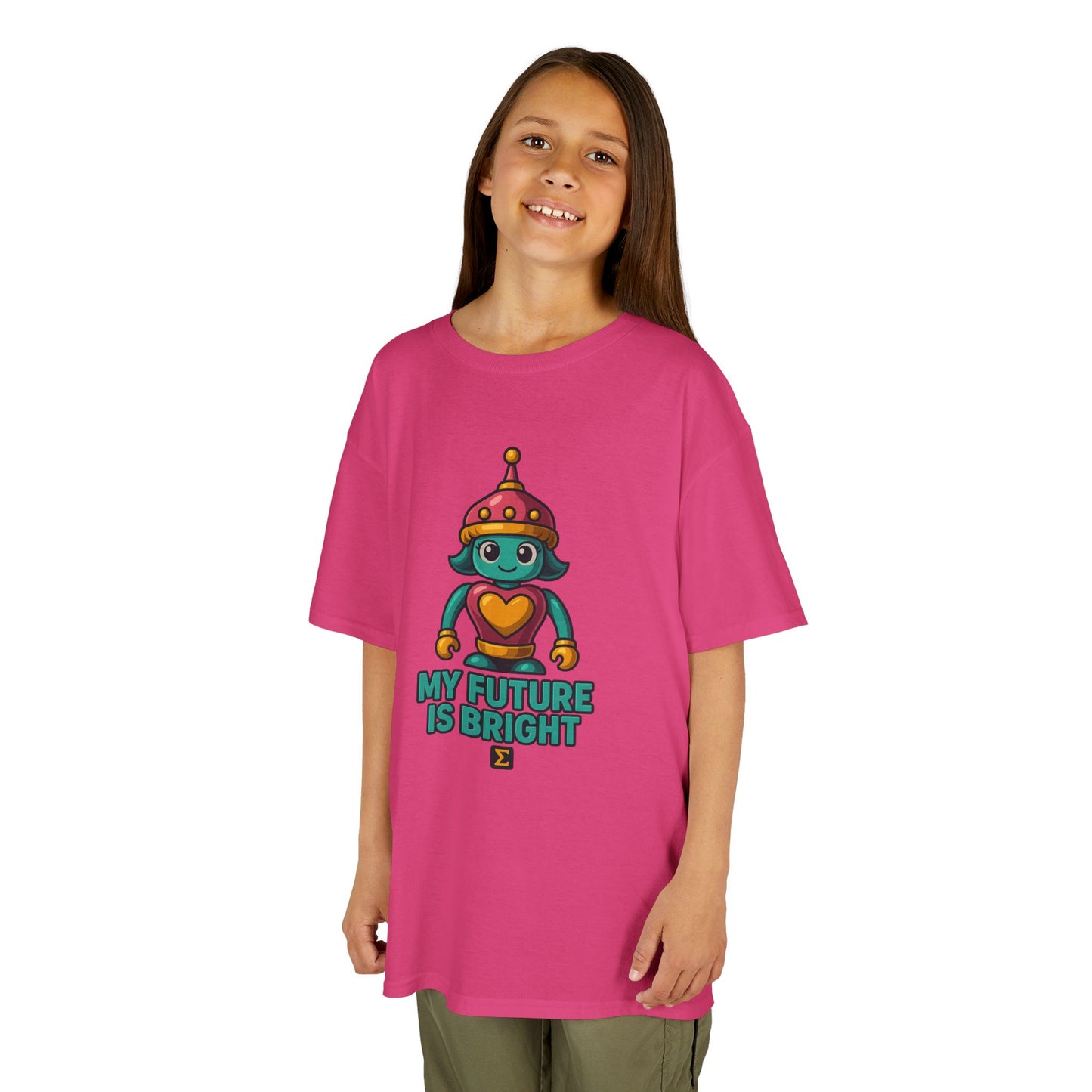 Sigma Kids Girl Bot Tee | My Future Is Bright | Σ