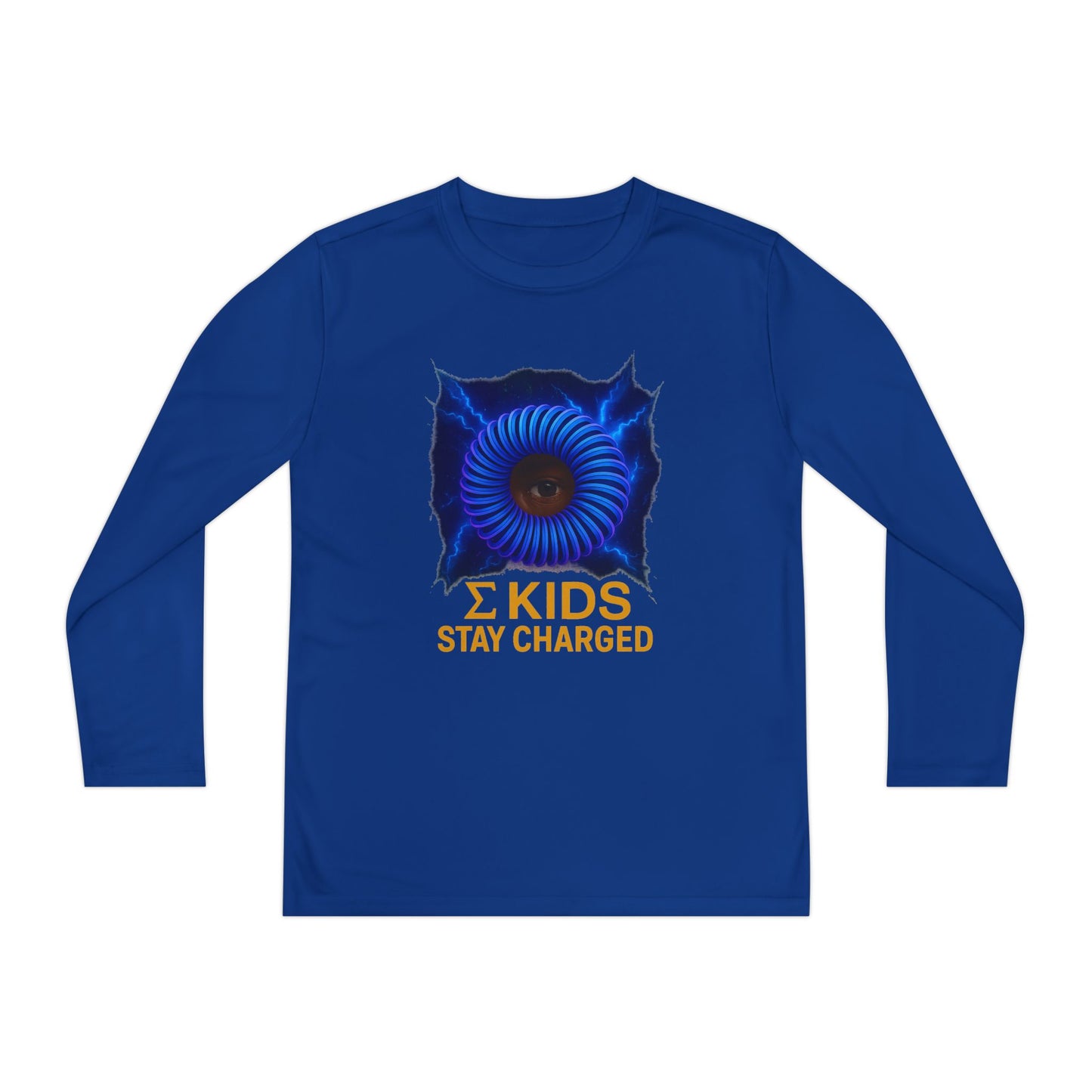 Σ Kids “Stay Charged” Long Sleeve Tee | Sigma Kids Edition