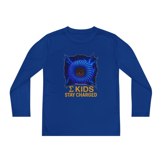 Σ Kids “Stay Charged” Long Sleeve Tee | Sigma Kids Edition